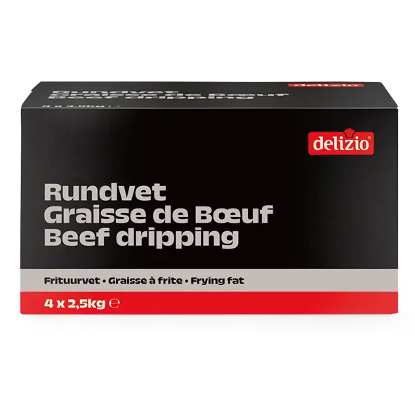 Graisse de boeuf 4X2.5kg - Delizio - 