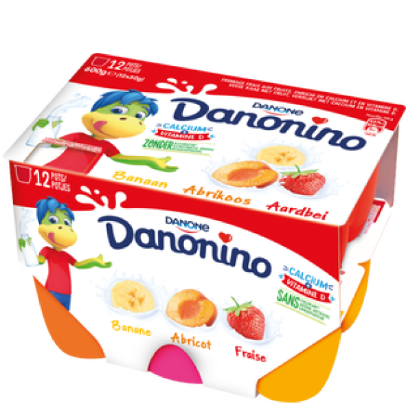 Petit Gervais aux fruits 12x50gr  - Danonino -
