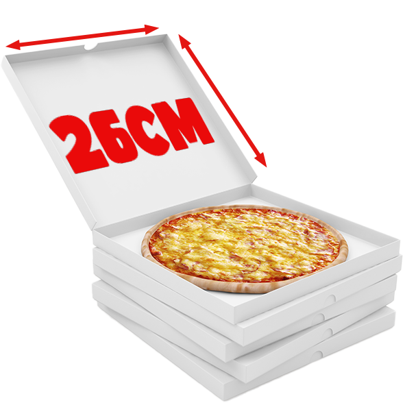 Cartons pizza 26X26 100 pièces 