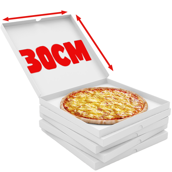 Cartons pizza 30X30 100 pièces 