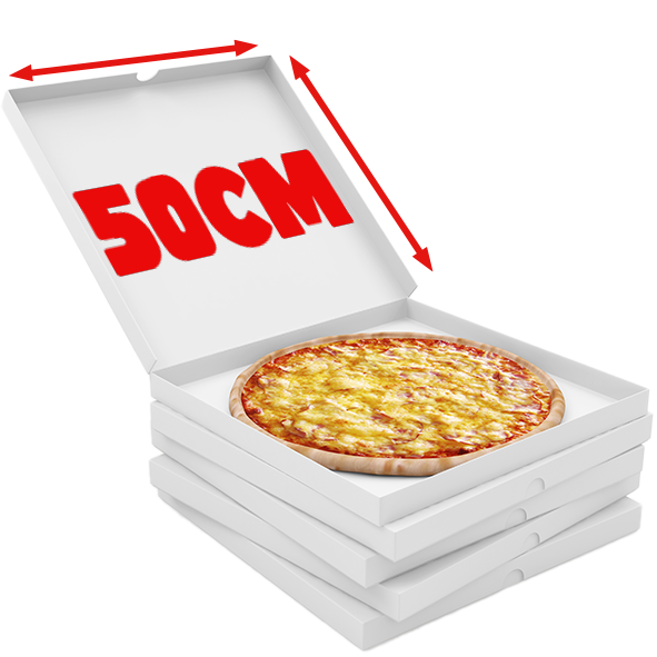 Cartons pizza 50X50 50 pièces 