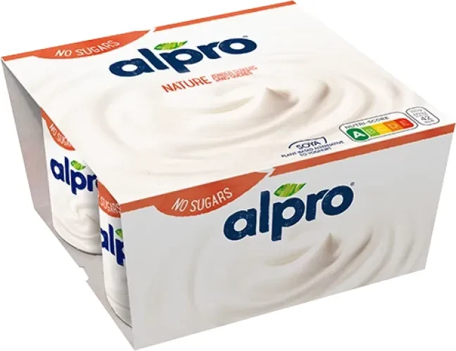 yaourt nature soja 4X125g -Alpro- 